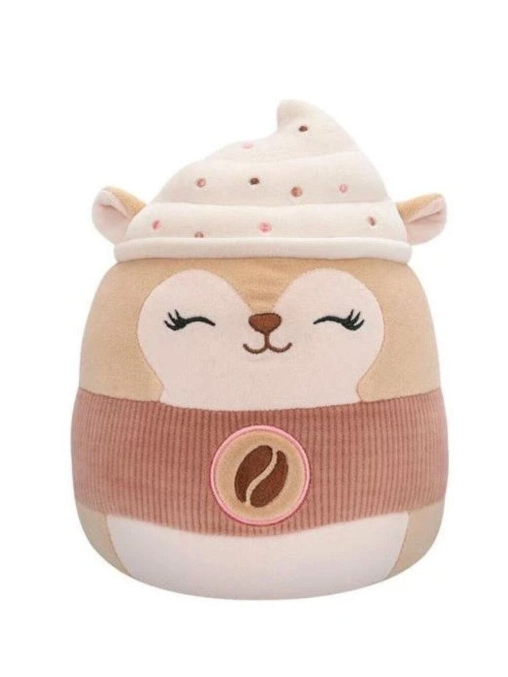 Squishmallows Reza The Squirrel Plush Coffee-Themed 8 Inch Collectible Toy